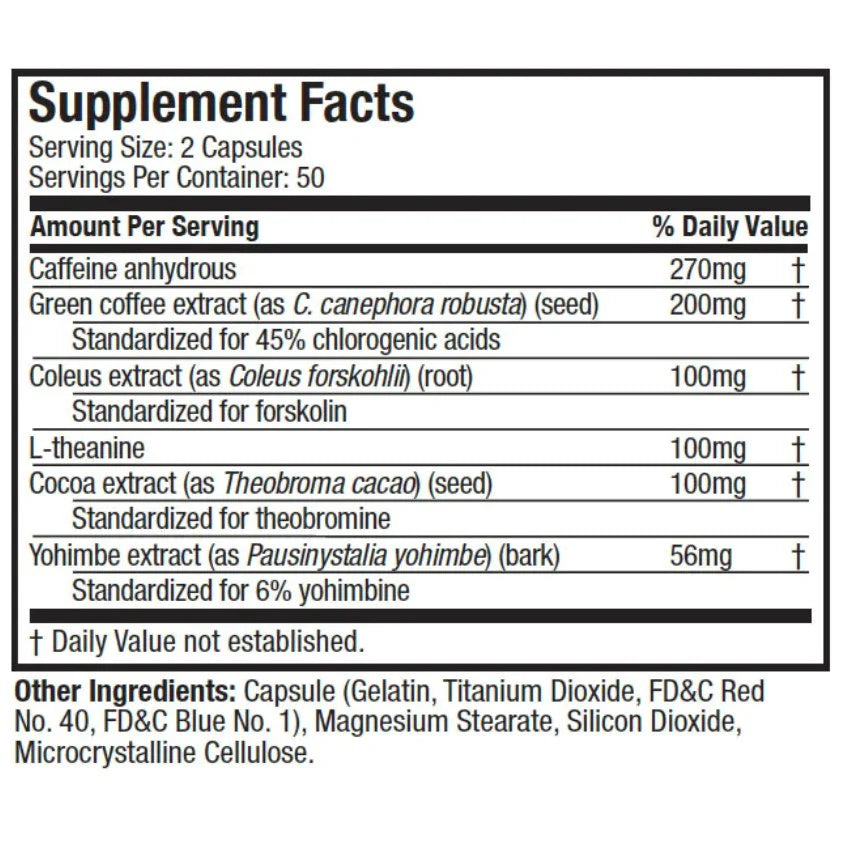 HYDROXYCUT HARDCORE ELITE - TERMOGENICO