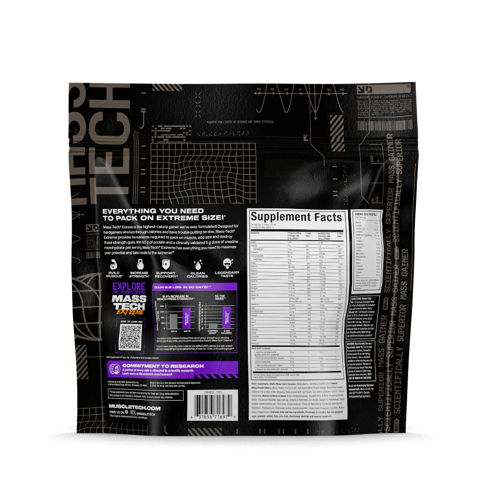 MASS TECH EXTREME 2000 6 LB - PROTEÍNA HIPERCALORICA - MUSCLETCH