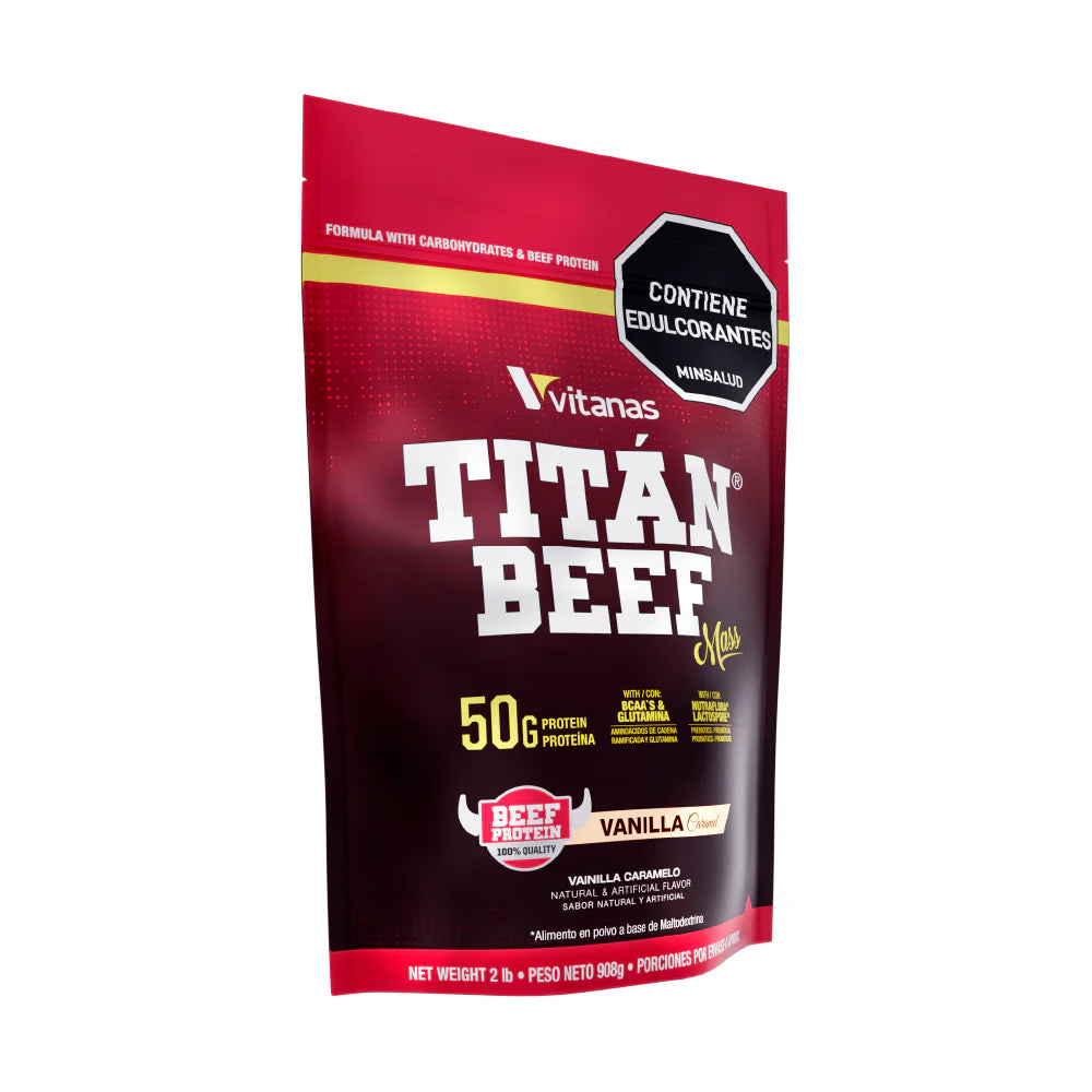 TITAN BEEF MASS 2 LB - PROTEINA HIPERCALORICA DE CARNE
