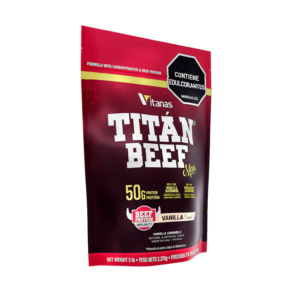 TITAN BEEF MASS 5 LB - PROTEINA HIPERCALORICA DE CARNE