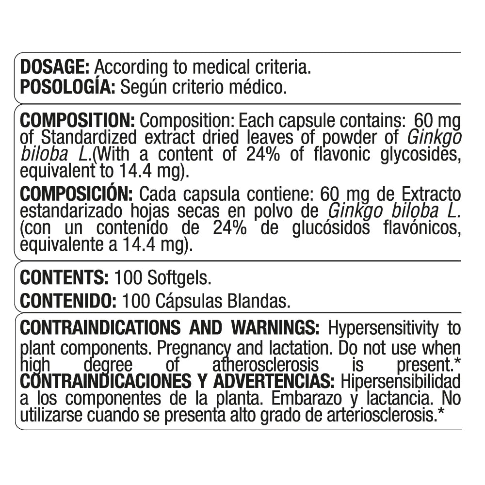 GINKGO BILOBA 60 MG