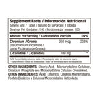 CHROMIUM PICOLINATE 250 MCG- PICOLINATO DE CROMO