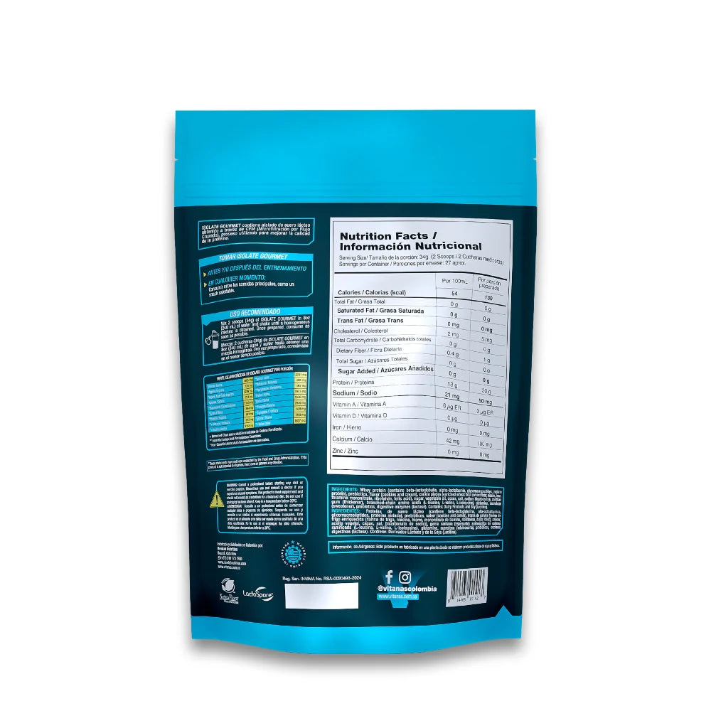 ISOLATE GOURMET 2 LB - PROTEINA AISLADA