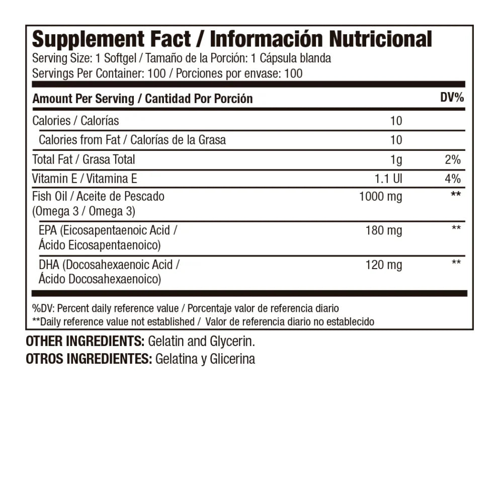 OMEGA 3 1000 MG