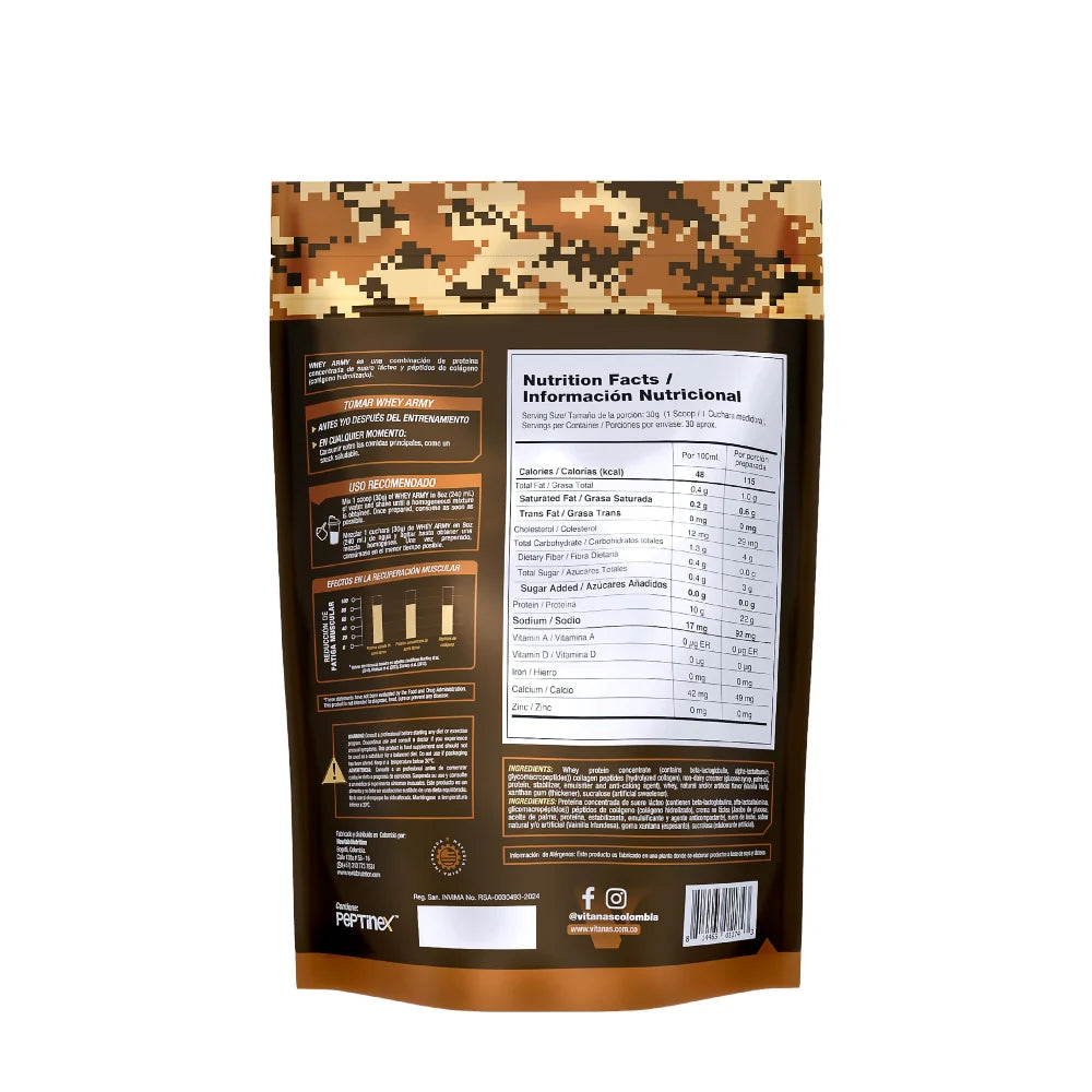 PROTEINA WHEY: WHEY ARMY / 2 LB